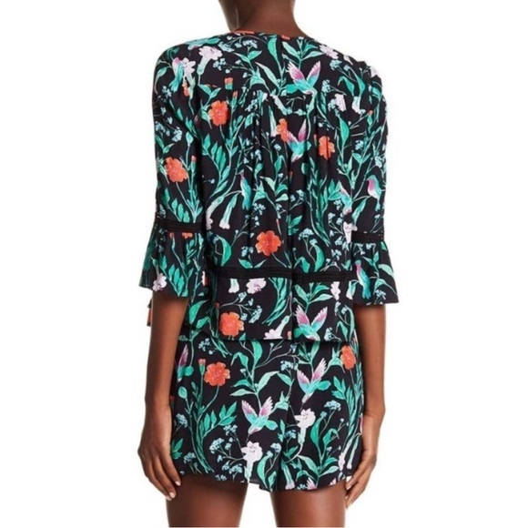 Kate Spade Jardin Hummingbird Romper - Size 4 - Picture 3 of 4